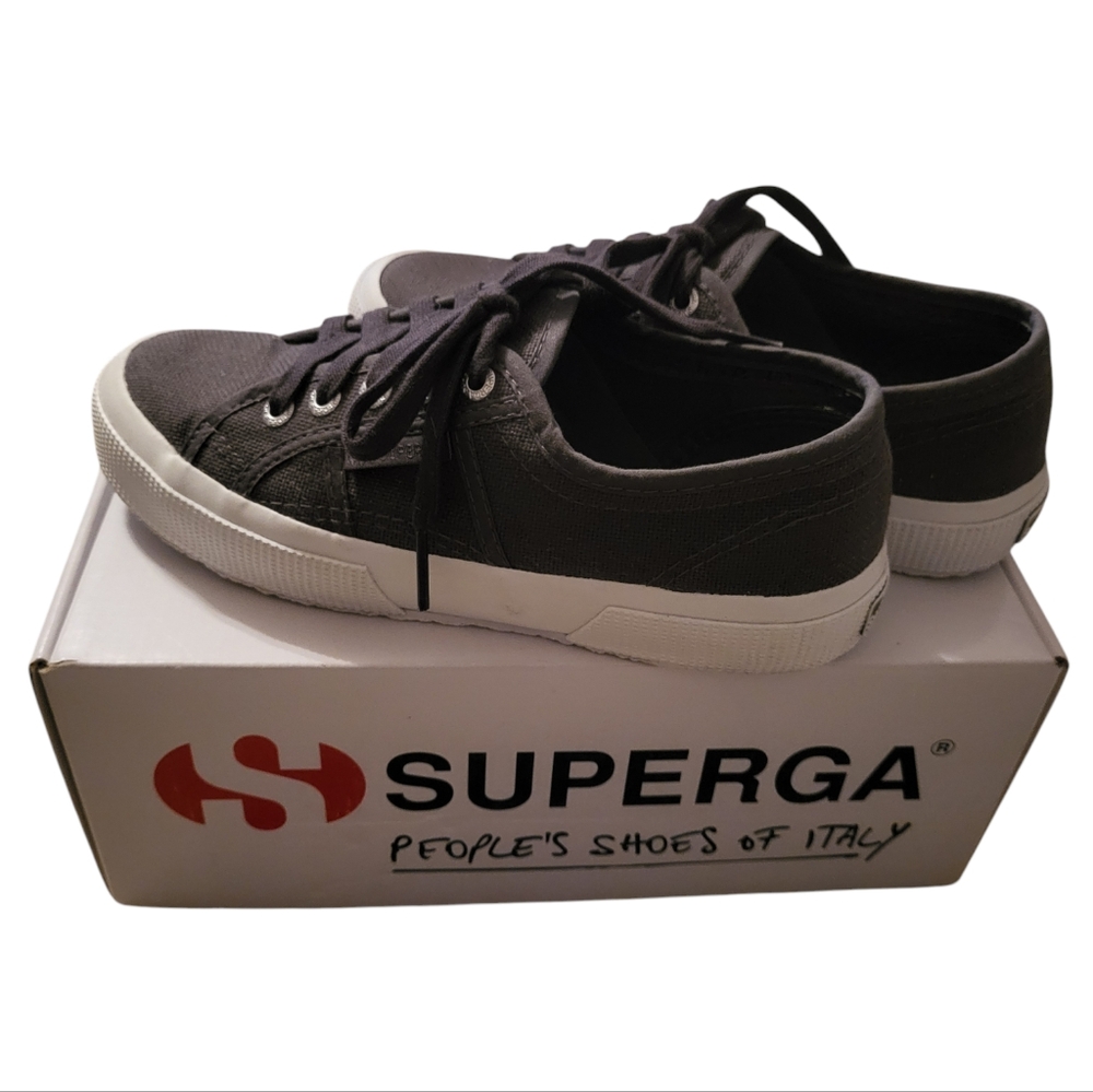 Superga 2750 Cotu Classic Women's Canvas Sneakers - Dark Gray